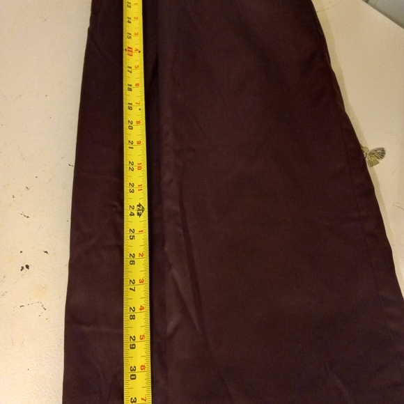 David's Bridal 2Pc Strapless Halter Dress & Wrap Brown Bridesmaid Size 26/50 - Picture 9 of 13